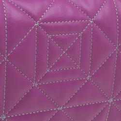 Versace Jeans Purple Leather Small Trapuntata Chain Shoulder Bag