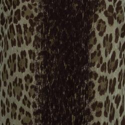 Pre Owned Versace Blue Animal Print Sleeveless Silk Dress M