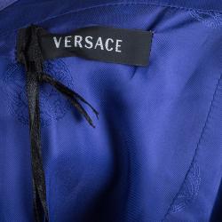 Pre Owned Versace Multicolor Floral Print Sleeveless Dress M