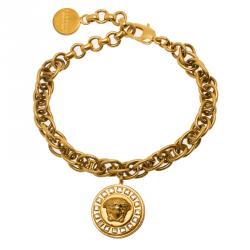 Versace Icon Medusa Gold Tone Bracelet