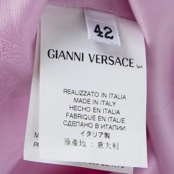 Pre Owned Versace Multicolor Floral Printed Cotton Sleeveless V-Neck Dress M