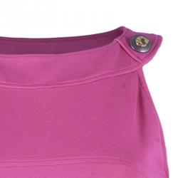 مملوكة مسبقًا فستان فرساتشي فوشيا بطيات واسع