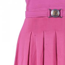 مملوكة مسبقًا فستان فرساتشي فوشيا بطيات واسع