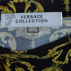 Pre Owned Versace Baroque-Print Top M