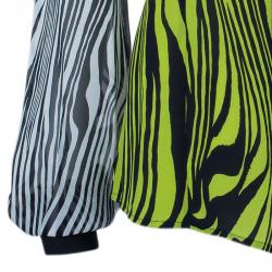 مملوكة مسبقًا Versace Yellow Printed Chiffon Shirt M