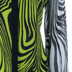 مملوكة مسبقًا Versace Yellow Printed Chiffon Shirt M