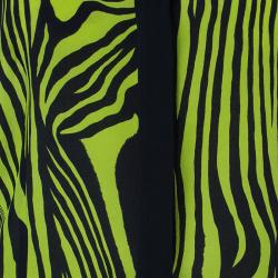 مملوكة مسبقًا Versace Yellow Printed Chiffon Shirt M