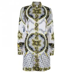 Pre Owned فستان فيرساتشي حرير متعدد الألوان M