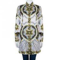 Pre Owned فستان فيرساتشي حرير متعدد الألوان M