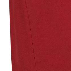 Pre Owned Versace Collection Red Pencil Skirt M