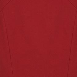 Pre Owned Versace Collection Red Pencil Skirt M