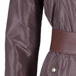 Pre Owned Versace Dusty Pink Technical Belted Jacket M