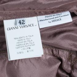 Pre Owned Versace Dusty Pink Technical Belted Jacket M