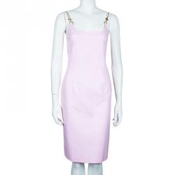 Pre Owned فستان فيرساتشي وردي بلا أكمام M