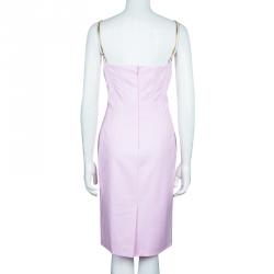 Pre Owned فستان فيرساتشي وردي بلا أكمام M