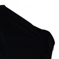 Pre Owned Versace Black One Shoulder Dress M