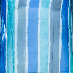 Pre Owned Versace Striped Printed Off-Shoulder Top S