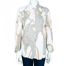 Pre Owned Versace Collection Multicolor Top L