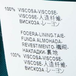 Pre Owned Versace Collection Teal Embellished Jersey Dress S