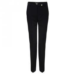 Versace Black Wool Trousers M