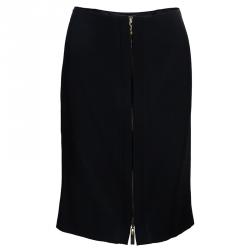 Pre Owned Versace Black Skirt Suit L
