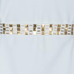 Pre Owned Versace White Belted Dress M