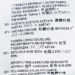 Pre Owned فستان فيرساتشي بكم طويل وحاشية واسعة أسود مزين بشريط أصفر ماكسي M