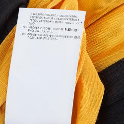 Pre Owned Versace Collection Colorblock Halterneck Belted Maxi Dress M