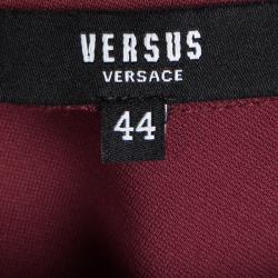 مملوكة مسبقًا Versus By Versace Red Lion Logo Detailed Sleeveless Dress M