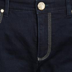 مملوكة مسبقًا بنطلون جينز فيرساتشي كولكشن أزرق فاتح قصة مستقيمة M