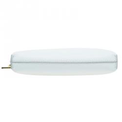 مملوكة مسبقًا حقيبة كلتش فيرساتشي ميدوسا جلد أبيض