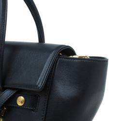 Versace Black Python and Leather Large Signature Tote