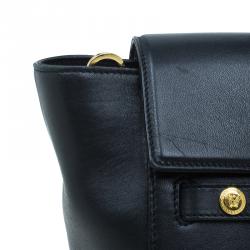 Versace Black Python and Leather Large Signature Tote