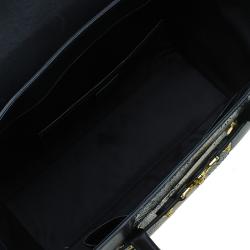 Versace Black Python and Leather Large Signature Tote
