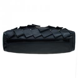 Pre Owned Versace Black Leather Vanitas Shopping Tote