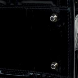 Pre Owned Versace Couture Black Quilted Patent Leather Shoulder Bag