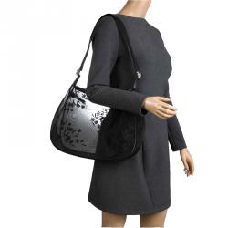 مملوكة مسبقًا حقيبة كتف فرساتشي فينتدج شبك سوداء