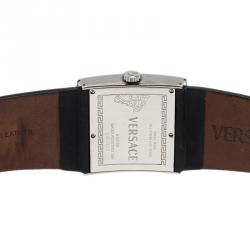 Versace White Stainless Steel V-Greca Women's Wristwatch 38MM