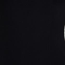 Pre Owned Versus Versace Black Cutout Leg Detail Asymmetric Sleeveless Maxi Dress S