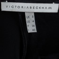 Pre Owned Victoria Beckham Black Mesh Body-Con Dress S