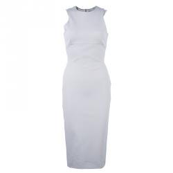 Pre Owned Victoria Beckham Beige Shift Dress M