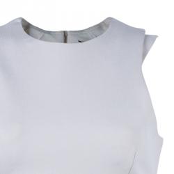 Pre Owned Victoria Beckham Beige Shift Dress M