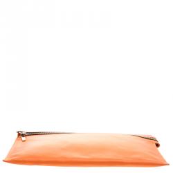 مملوكة مسبقًا Victoria Beckham Orange Leather Clutch
