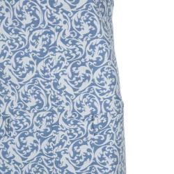 Pre Owned Victoria Victoria Beckham Blue and White Brocade Sleeveless Shift Dress L