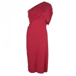 Vivienne Westwood Anglomania Red Aster One Shoulder Jersey Dress XL