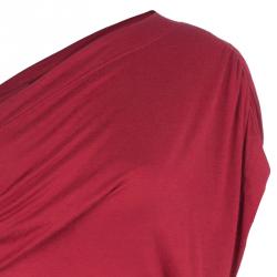 Vivienne Westwood Anglomania Red Aster One Shoulder Jersey Dress XL