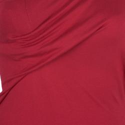 Vivienne Westwood Anglomania Red Aster One Shoulder Jersey Dress XL