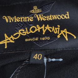 Vivienne Westwood Anglomania Gold Metallic Long Sleeve Top S