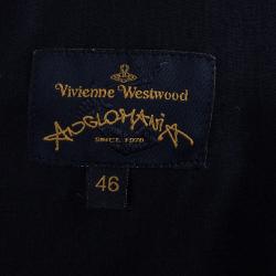 Pre Owned Vivienne Westwood Anglomania Black Crepe Peplum Top L