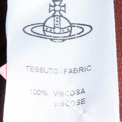 Pre Owned Vivienne Westwood Anglomania Printed Backless Top S